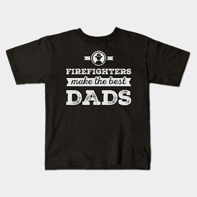 Firefighter Dad Kids T-Shirt by veerkun